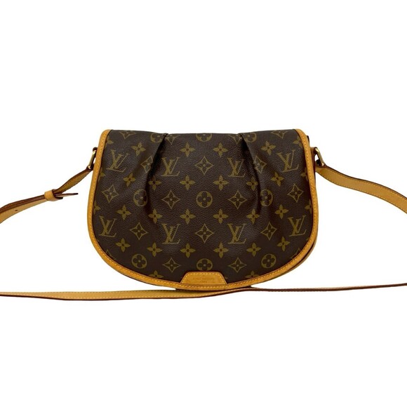 Louis Vuitton Handbags - LOUIS VUITTON Authentic Brown Monogram Leather Pochette Shoulder Bag